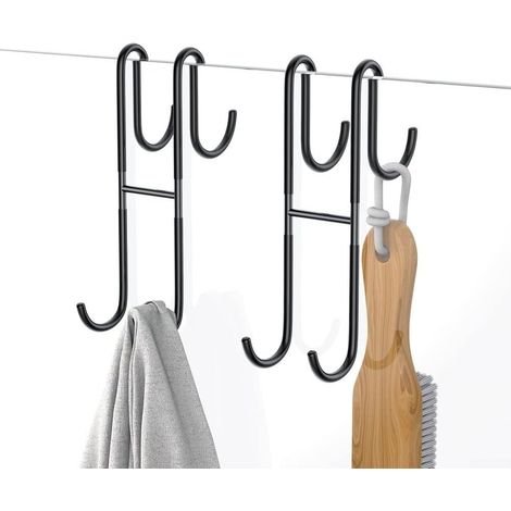 Crochet porte douche inox 304/PVC double face, pour peignoir (1/5)