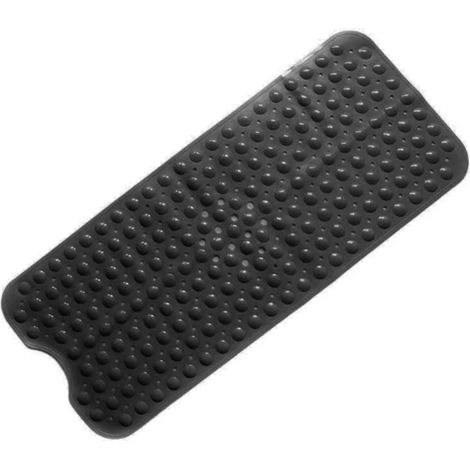 1 Tapis de bain, 200 ventouses, antidérapant, vinyle sans BPA, antibactérien, 100x40 cm, salle de bain (1/5)
