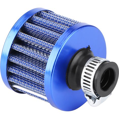 Modification du filtre à air de voiture de 12 mm avec un petit filtre à air en forme de champignon (bleu) (1/5)