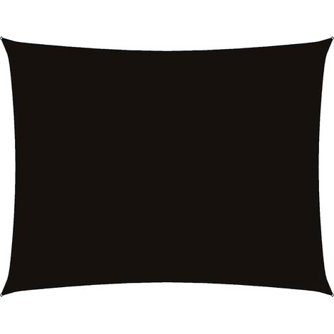 Maison Exclusive - Toldo de vela rectangular tela Oxford negro 2, (1/5)