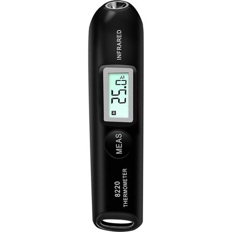 Mini termometro digitale a infrarossi senza contatto con display LCD portatile, da tasca. (1/5)