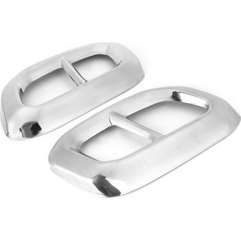 2 Embouts d'échappement double sortie en acier inoxydable pour Mercedes GLC GLE GLS W167 X253 X167 2020, finition chromée, cadre de tuyau arrière, kit de 2 pièces. (1/4)