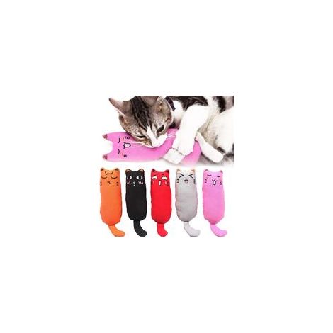 Lot de 5 jouets à l'herbe à chat, jouet à mâcher anti-morsure pour chat (5 ), souris en peluche à l'herbe à chat pour la dentition (5 ), jouet pour chat en coton résistant à l'usure des molaires (herb (1/5)