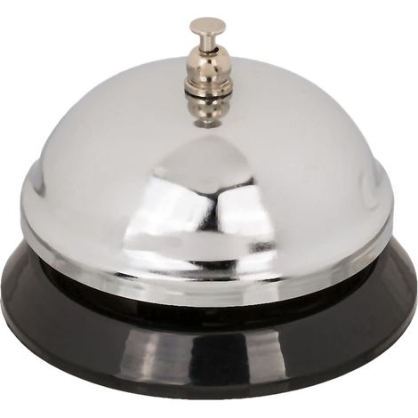 Cloche de Table, Accueil Hotel, env. 8 cm, sur Fond en matière Plastique, dans Boite en Plastique