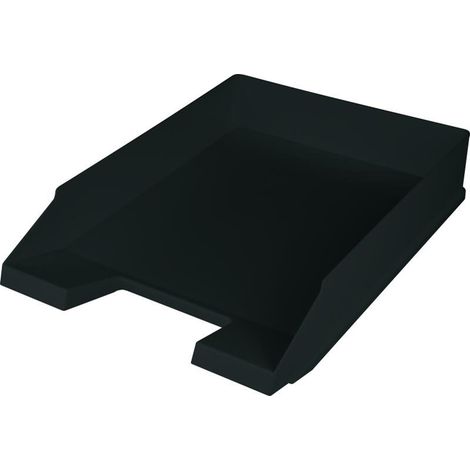 5x Helit Briefablage A4 bis C4 Schwarz Greifkerbe Dokumente Büro Tischorganizer (1/3)