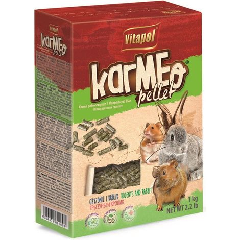 Futter für Nagetiere (Kaninchen, Hamster, Meerschweinchen): Vitapol Karmeo Pellets, 1 kg