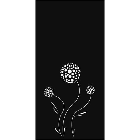 Dekor-Sichtschutzwand Leone 980x900 mm, anthrazit