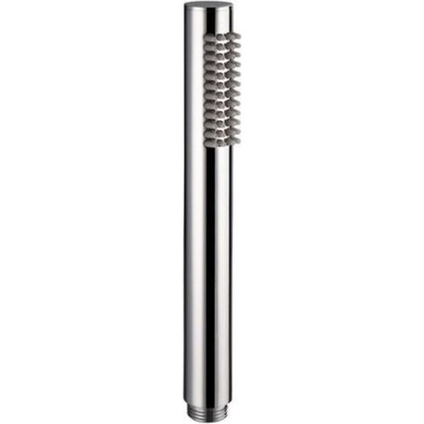 Handbrause aus Messing, Hochdruck-Duschkopf mit Antikalkfunktion, L-förmig, silberfarben, verchromt (1/5)