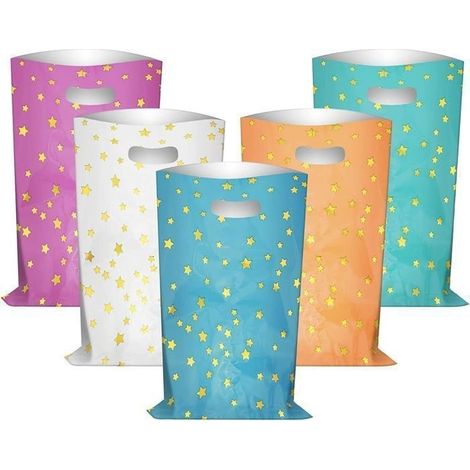 50pcs Sacs cadeaux, Sachets Anniversaire Garcon et Filles, Sacs de Cadeau Pochette Bonbon pour Faveur de Noël Anniversaire Fête (1/5)