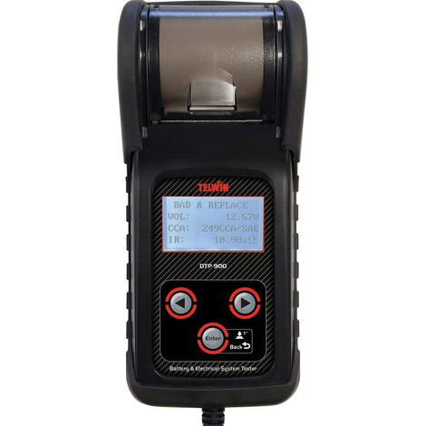 Testeur numérique de batteries 12/24 V avec imprimante pour les rapports Telwin DTP900 (1/2)