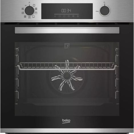 Beko – Four traditionnel multifonction 72l 60cm à pyrolyse – Éclairage intérieur – Porte froide – BBIE12300XMP (1/3)