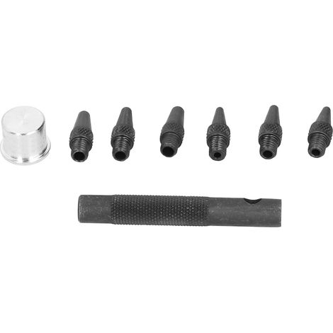 Perceuse à Cuir avec Embouts Remplaçables, Kit de Perçage pour Maroquinerie, Trous de 2 à 5mm (1/5)