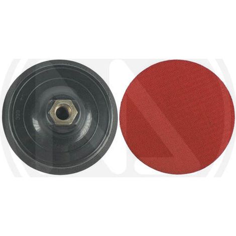 PLATORELLO 115mm PER SMERIGLIATRICE IN POLIPROPILENE CON VELCRO MAURER