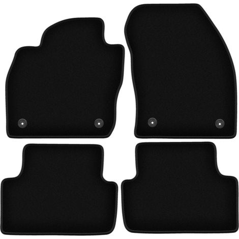 Tappetini in velluto nero BASIC per: Volkswagen T-Cross crossover (2019-)