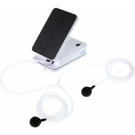 BRAVIX Kit de pompe à air à énergie solaire, oxygénateur et aérateur pour bassin