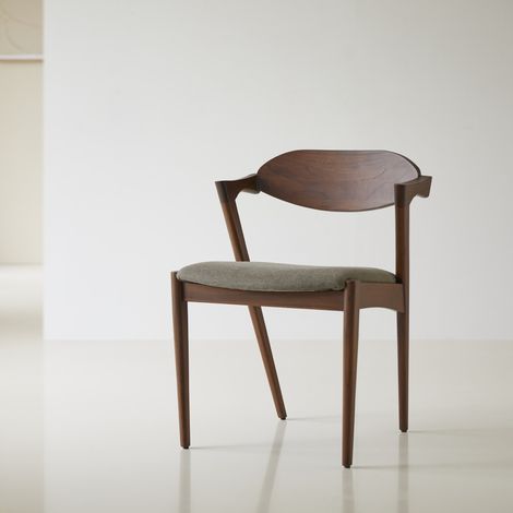 Tikamoon Guido Chaise en teck H 73.6 cm × L 54.5 cm × P 54 cm (1/5)