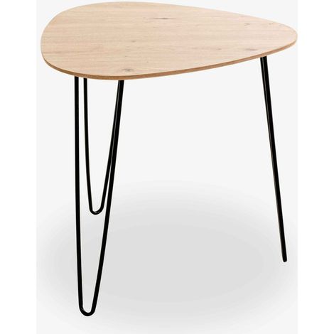 Oliena  S - Legno laminato e metallo - Quercia marrone / nero (1/5)