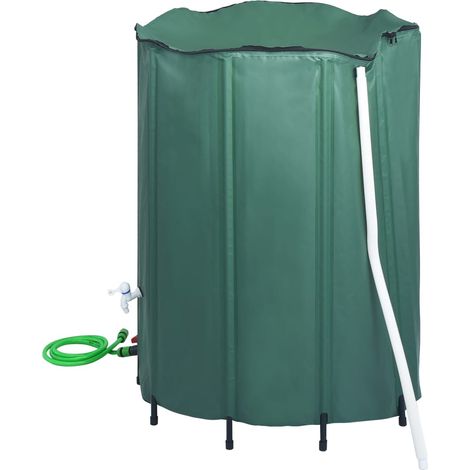 INLIFE Réservoir pliable d'eau de pluie avec robinet 1250 L (1/5)