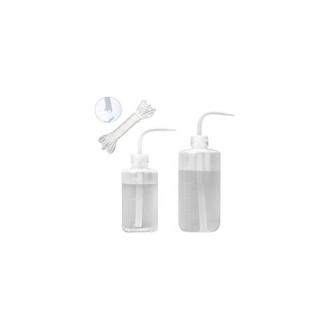 Bouteille d'arrosage de 500 mL et 250 mL pour plantes d'intérieur L'eau de compression en plastique de Cactus succulente peut longue buse plier la bouche abreuvoir bonsaï Terrarium orchidées semis (1/5)