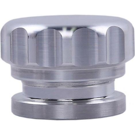 Modifizierter, 51 mm (2 Zoll) großer, geschweißter Tankdeckel aus Aluminiumlegierung, silberfarben. (1/5)