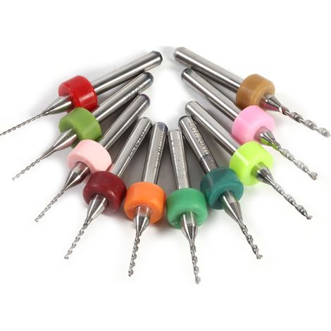 10 Stück 0,6–1,5 mm Hartmetall-Minibohrer für CNC-Leiterplatten (1/5)