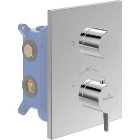 Fachada termostática de 2 vías VILLEROY ET BOCH Conum Cromo + cuerpo empotrado (1/5)