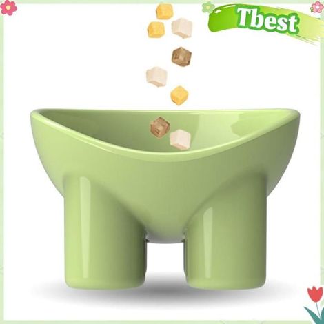 Tbest Bol pour chat surélevé Bol surélevé pour chat, bol surélevé pour chien, bol en plastique résistant aux animalerie decoration (1/5)