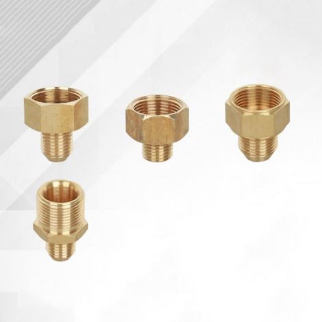Adaptateur Nettoyeur Haute Pression - 22 mm Femelle vers 14 mm Mâle - Laiton - 1 Pièce (1/5)