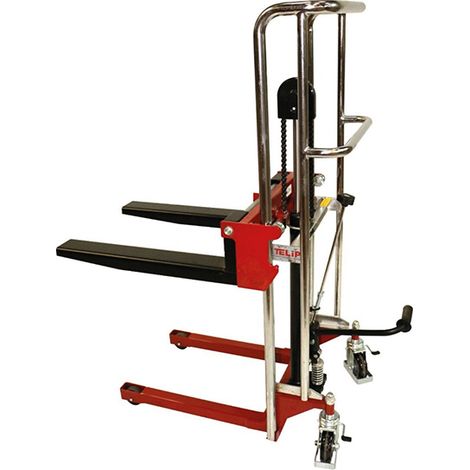 Mini impilatore idraulico - Carico 400 kg - Sollevamento da 90 a 1200 mm - 300284