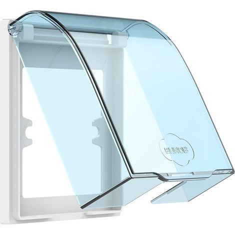Couvercle de prise étanche transparent – Protection enfant – Résistant à l'eau pour salle de bain et cuisine – Installation facile sans outil (1/5)