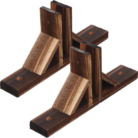 Claustra Exterieur en Bois Base de Clôture Pratique, Kit de 2pcs pour Support Solide de Petite Clôture de Jardin (1/5)