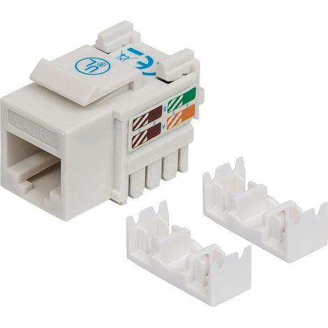 INTELLINET Frutto Keystone RJ45 Cat.6 UTP non schermato Bianco (1/3)