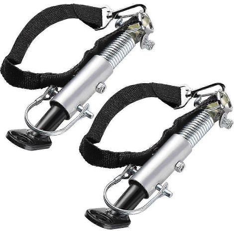 Adaptateur d'attelage pour remorque de vélo, fixation à écrou pour essieu, compatible avec les roues, métal, lot de 2 (1/4)