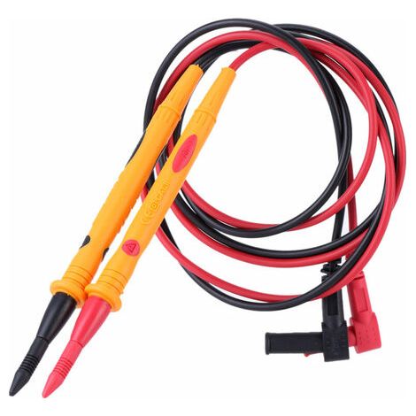 Cable De Mesure - Fils D'Essai Multimètre Avec Pince Crocodile - Conducteur En Cuivre Pur - Isolation Électrique Haute Performance - Lot De 1