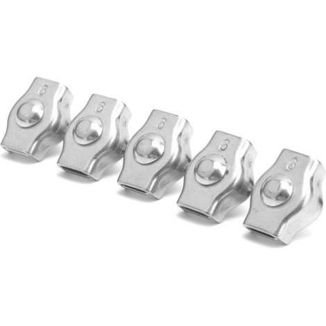 Lot de 5 colliers de serrage pour câbles, en acier inoxydable, pour la fixation de matériel marin destiné aux machines forestières, 6 mm / 0,24 po (1/5)