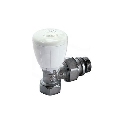 Valvola micrometrica termostatizzabile a squadra con attacco tubo ferro Giacomin R421TG  3/8" (1/3)