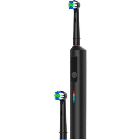 Brosse à dents électrique rotative intelligente, brosse à dents rotative rechargeable avec 2 têtes, pour têtes de brosse de rechange Oral-B (1/5)