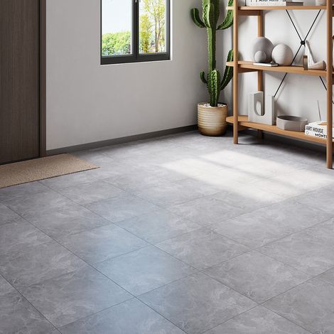 24Pcs Marble Texture Self-adhesive PVC Flooring Tile (1/5)