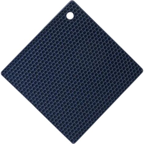 Hot Pad - Food Grade Silicone - Honeycomb Texture - Heat Resistant Up To 230°C - Non Slip Base - For Countertop Stovetop Oven - Set Of 2 (1/5)
