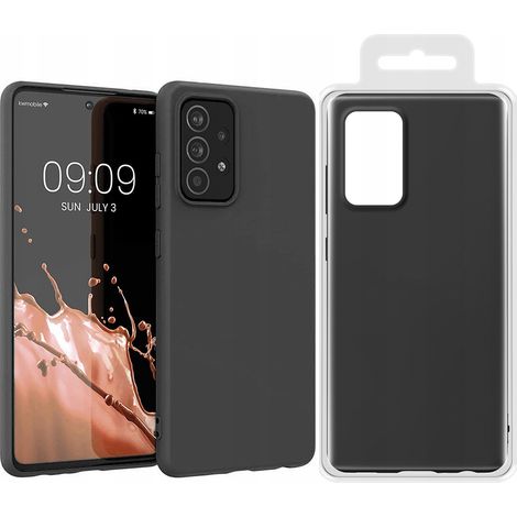 Custodia in silicone flessibile per Samsung Galaxy A22 4G, colore nero. (1/5)