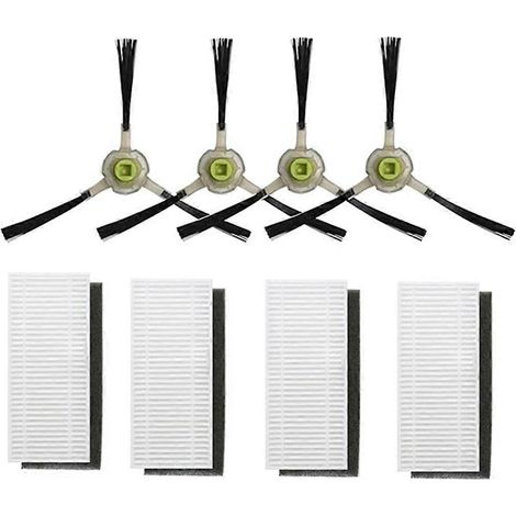 filtres + 4 brosses latérales pour aspirateur robot Lefant M200/M201/M501 - Pièces détachées pour aspirateur robot - Outil de nettoyage ménager (1/2)