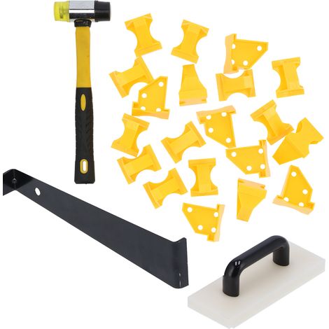 [JAMAIS UTILISÉ]Outils pour la pose de planchers : kit de cales d'espacement et de frappe pour joints de 6,35 mm (1/4 po) pour la rénovation domiciliaire (1/5)