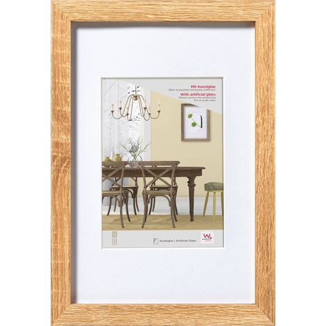 Fiorito Holzrahmen Kunstglas, 50x60 cm, eiche hell (1/4)