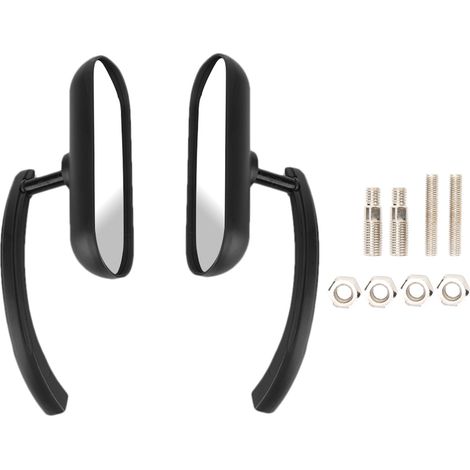 Rétroviseur universel moto en verre et aluminium modifié pour guidon, accessoire arrière rétro-vision motocyclette (1/5)