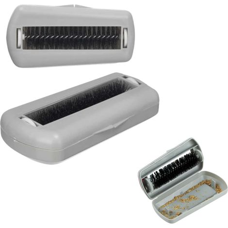 Brosse Ramasse Miettes Manuelle avec Réservoir Mini Balayette de Table Portable Ramasse Miettes pour Nappes Canapés Tapis Voiture Nettoyeur Compact pour Cuisine et Maison (1/4)