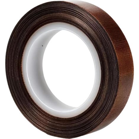 Ruban autocollant de 12 mm - 10 m - Revêtement - Ruban en tissu résistant aux hautes températures - Résistant à la chaleur jusqu'à 300 °C - Pour scellage sous vide, scellant à la main (1/5)