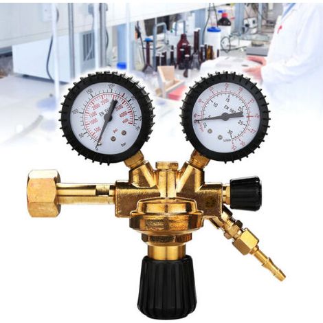 Reducteur De Pression - 315 Bar - Pour Argon Co2 Azote - MIG MAG TIG - 2 Manomètres - 1 Pièce (1/5)