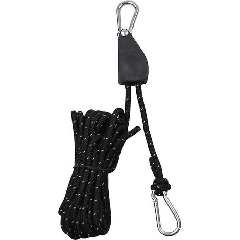 2 Pice (noir)corde Descalade En Rappel Auxiliaire 87g 4m (1/5)