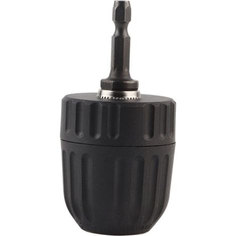 Adattatore di conversione a cambio rapido per mandrino autoserrante da 3/8-24UNF, capacità 0,8-10 mm, con attacco esagonale da 1/4" -Crezuo