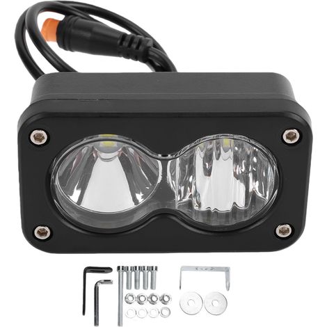 7,6 cm (3 Zoll) LED-Scheinwerfer, kompatibel mit Ridstar Q20 Fahrradlampen, ultrahell, mit IP68 wasserdichtem Stecker, einfache Installation (Plug and Play), weißes Licht. (1/5)